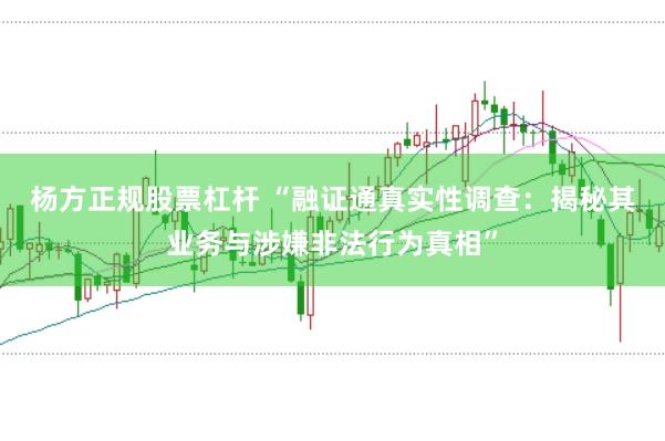 杨方正规股票杠杆 “融证通真实性调查：揭秘其业务与涉嫌非法行为真相”