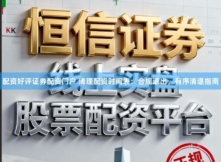 配资好评证券配资门户 清理配资时间表：合规退出，有序清退指南